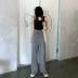Mùa hè mới 2020 quần âu nữ quần dài phiên bản Hàn Quốc của quần ống rộng và mỏng ống rộng cạp cao quần ống đứng - Cộng với kích thước quần áo