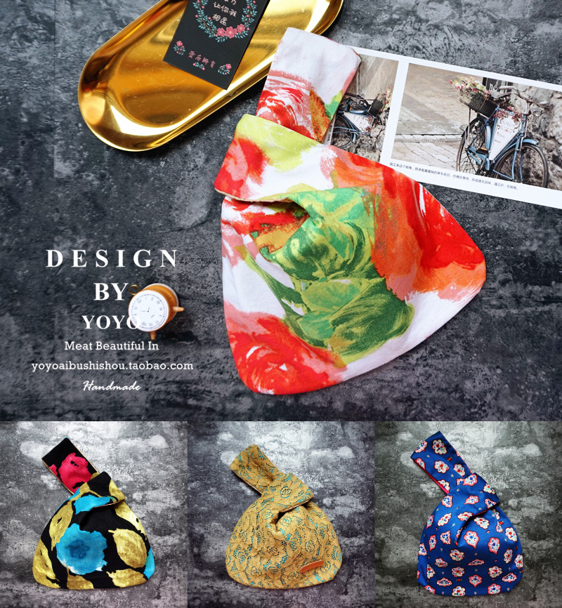 Clear cabin dump day style and style and wind cover handbag handbag wrist bag Bend Bag Zero Money Key Handbag with your hands