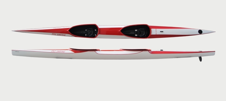 Amazing wind Chinese kayak double four generations Portuguese canoe 2014