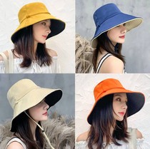 Spring-autumn trips out-of-face sunscreen fisherman hat female sun hat female foldable Korean version student hat children