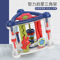 Rainbow Sesai Le toy fine action building blocks tripod polyhedron shape cognition baby over 6 months