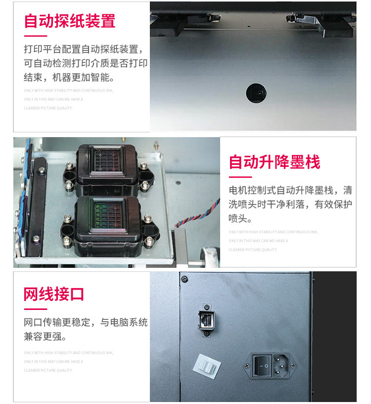 Фото машины 柯彩户内外压电高速高精度广告加工i3200e喷头写真机热转印 Kecai
