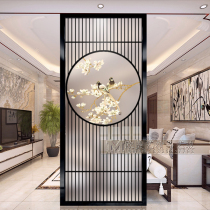 Art craft glass screen partition living room Modern new Chinese style translucent wet and dry area separated from the entrance entrance wall