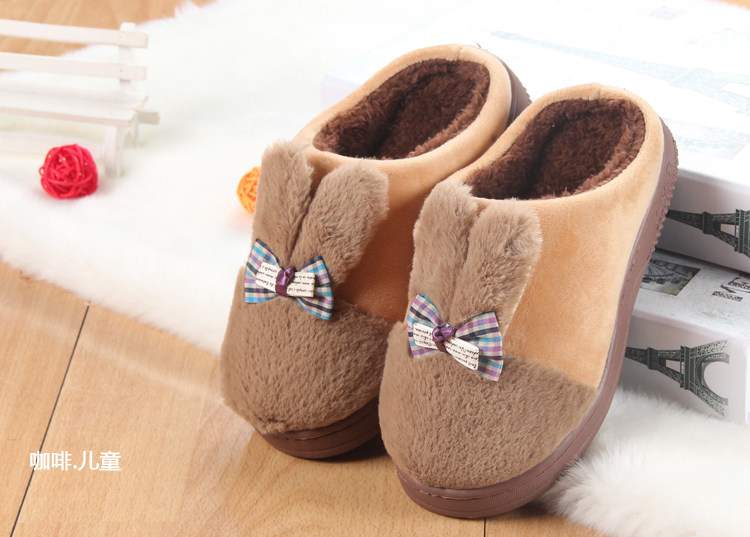 Pantoufles enfants en suède pour hiver - Ref 1007276 Image 17