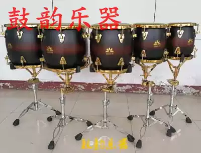 Remo skin red brown transition color titanium plated stretch ring plating single frame five-tone drum