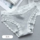 Mua 3 tặng 1 bông hoa ngọt ngào Nhật Bản ren rỗng ra Quần lót gợi cảm của phụ nữ Cotton đáy quần thoáng khí Đồ lót cô gái D - Nam giới