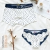 Cặp vợ chồng đồ lót cotton thể thao chữ bên eo nam boyshort ren bên phụ nữ gợi cảm tóm tắt Cặp đôi