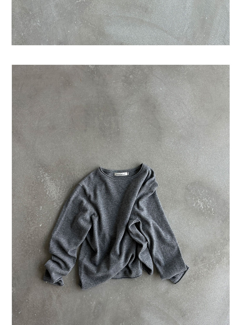 Anniehall 100% Wool Rolled-Edge Sweater