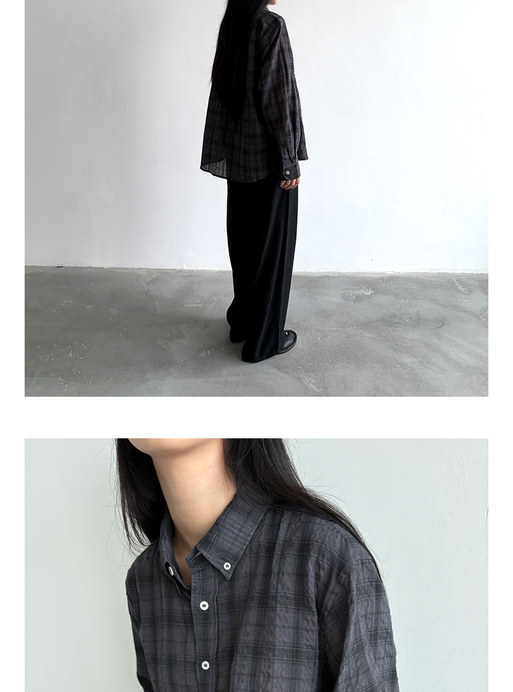 Anniehall Plaid Loose Shirt