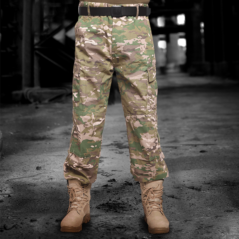 Outdoor loose straight cylinder long pants special soldier type CP pants Four Seasons workmen Pants Tactical as python Python Ruins
