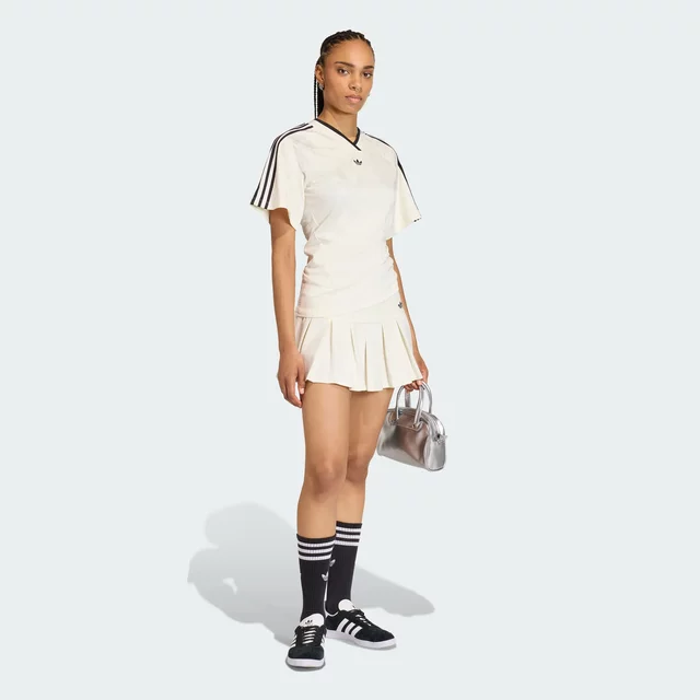 Clover women's jersey style slim fit V-neck short-sleeved T-shirt