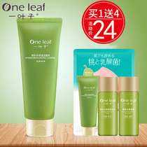 A leaf fresh hydrating facial cleanser Deep cleansing oil control acne female flagship store official website counter facial cleanser