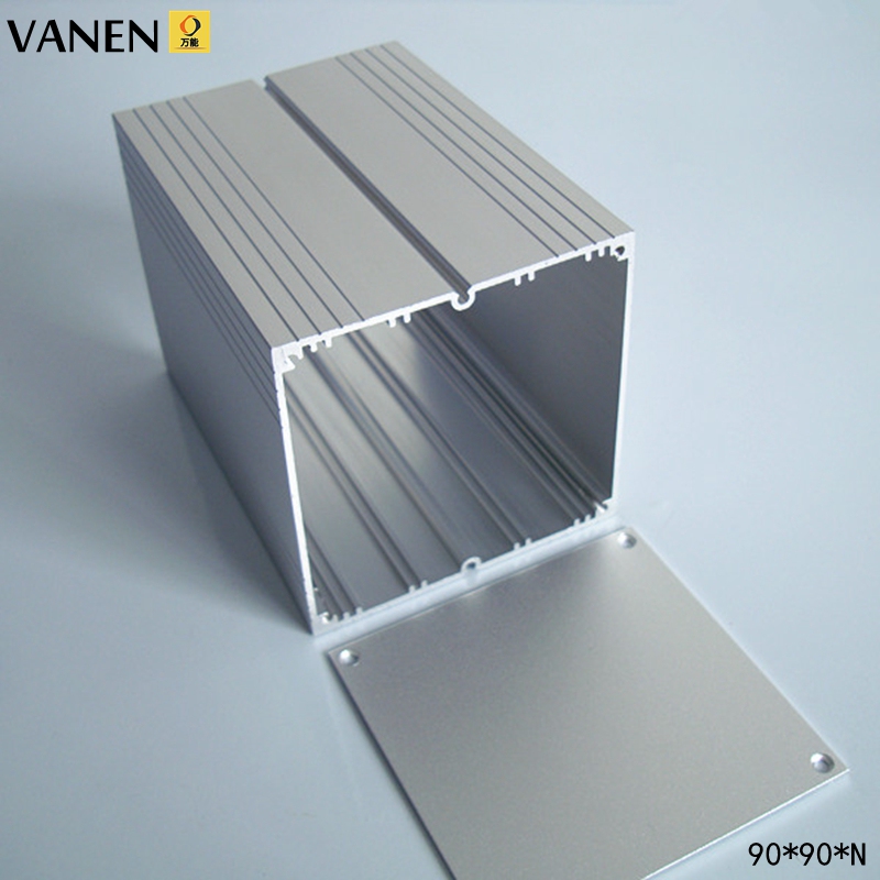 90X90 Aluminum Profile Enclosure Aluminum Alloy Shell Amplifier Box Circuit Board Box DIY Square Aluminum Enclosure 8217