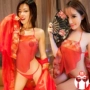 Sexy tạp dề người lớn nóng ngực nhỏ váy cưới gợi cảm công chúa cổ điển đồ lót đồ ngủ váy nữ sao bộ yếm ngủ dễ thương