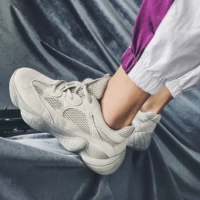 木子 小 哥 INS lưới đỏ mùa thu và mùa đông BF nam thể thao màu rắn khâu lưới giản dị giày đế thấp giày thể thao nam chính hãng