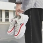 Muzi Xiaoge Giày nam mùa đông thoáng khí siêu lửa tương phản màu khâu chữ thêu giày thấp nam giày thể thao sneaker