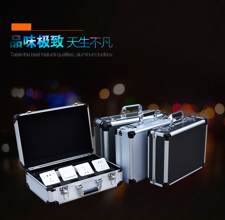 Aluminium Alloy Handheld Tool Containing Box 86 Type Switch Containing Smart Switch Socket Sample Display Case Thickening