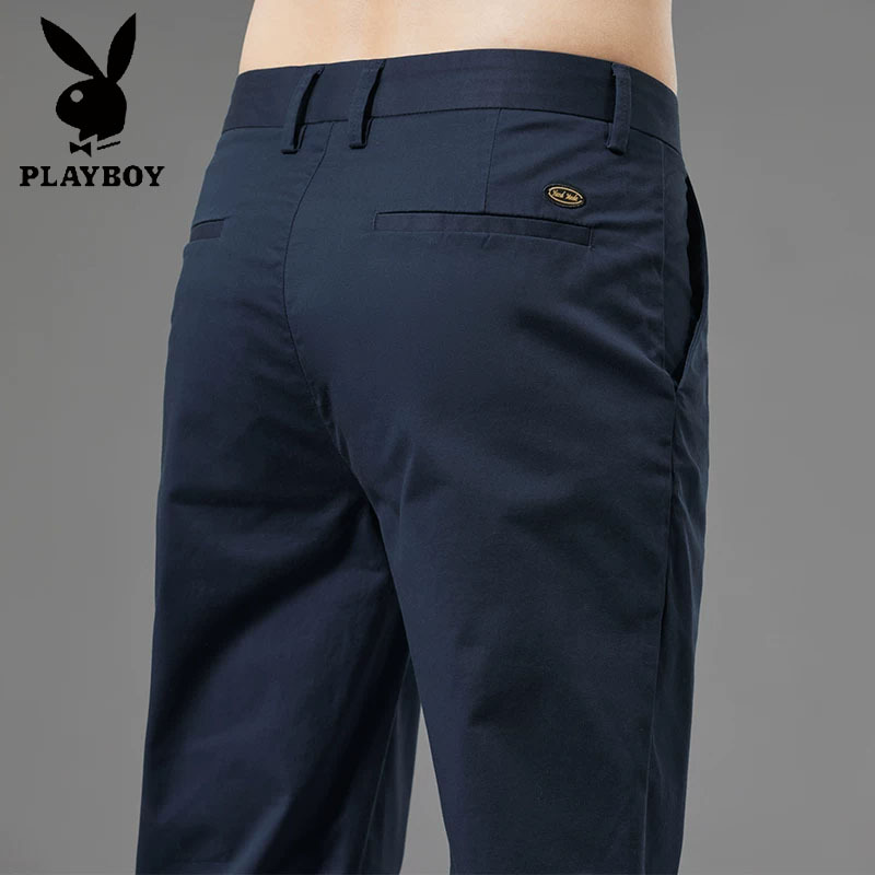 Playboy 2026 Pure Cotton Casual Pants for Men, Summer Thin Loose Straight-Leg Fashion Versatile Business Suit Pants Playboy 2026 Pure Cotton Casual Pants for Men, Summer Thin Loose Straight-Leg Fashion Versatile Business Suit Pants