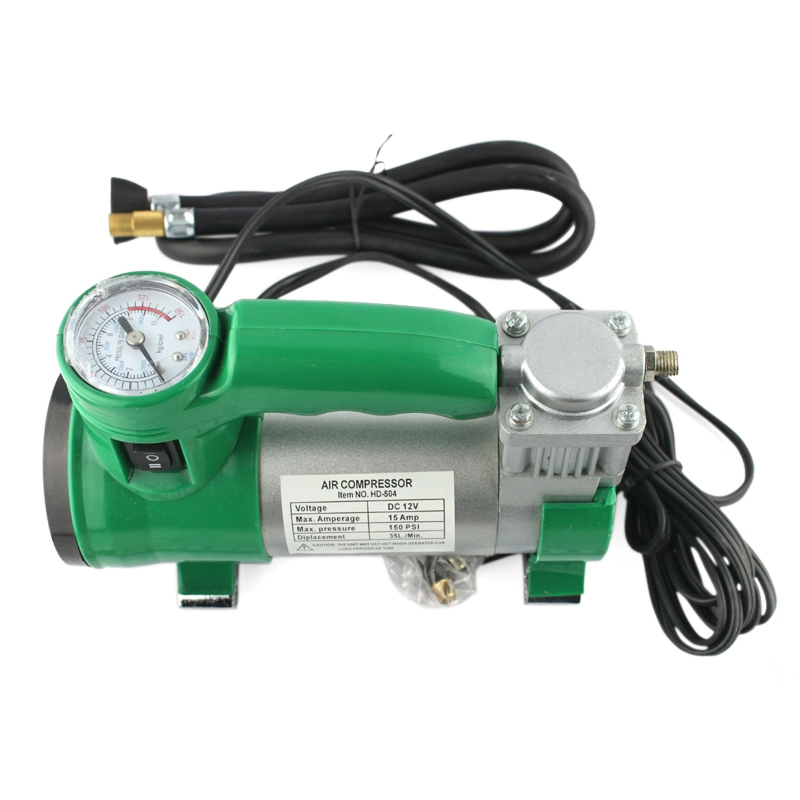 Công cụ sư tử điện cầm tay máy bơm không khí mini máy bơm không khí mini với chức năng đèn pin 150PSI - Phần cứng cơ điện