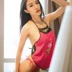 Bốn mùa mới thêu hoa sen cổ điển tạp dề đặt tạp dề người lớn gợi cảm phụ nữ quyến rũ đồ lót đôi tạp dề đầm ngủ dễ thương Bellyband