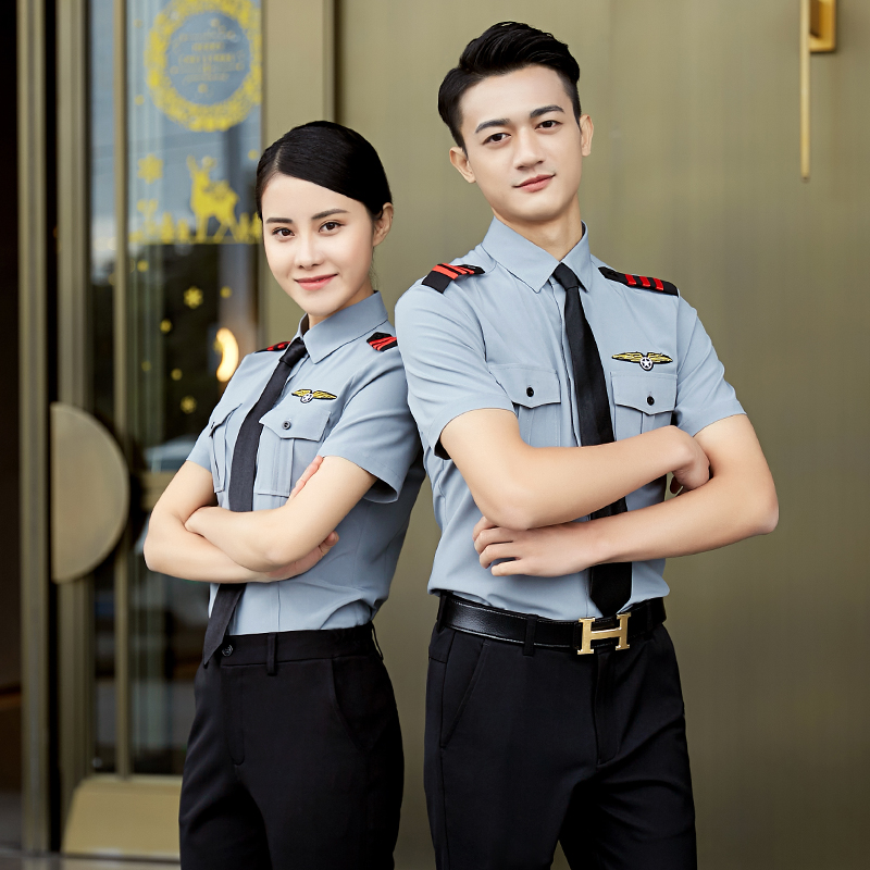 Dài Lier mùa hè KTV chúa áo sơ mi ngắn tay đêm KTV bartender workclothes nam và nữ ngắn tay