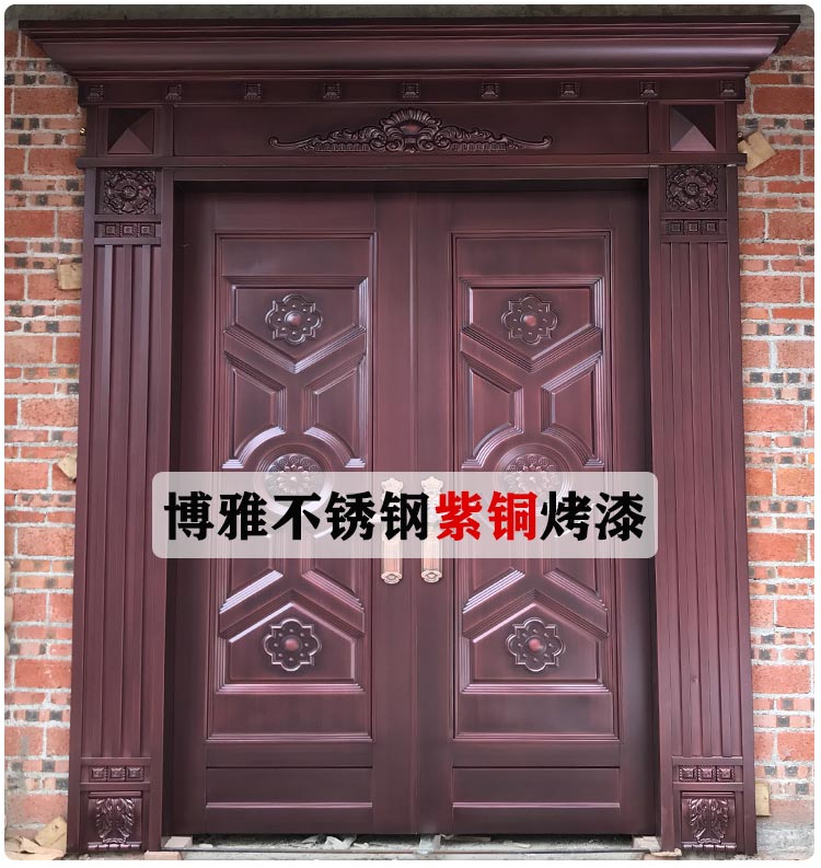 国标不锈钢门入户门防盗门家用进户门农村自建房门别墅大门双开门详情20