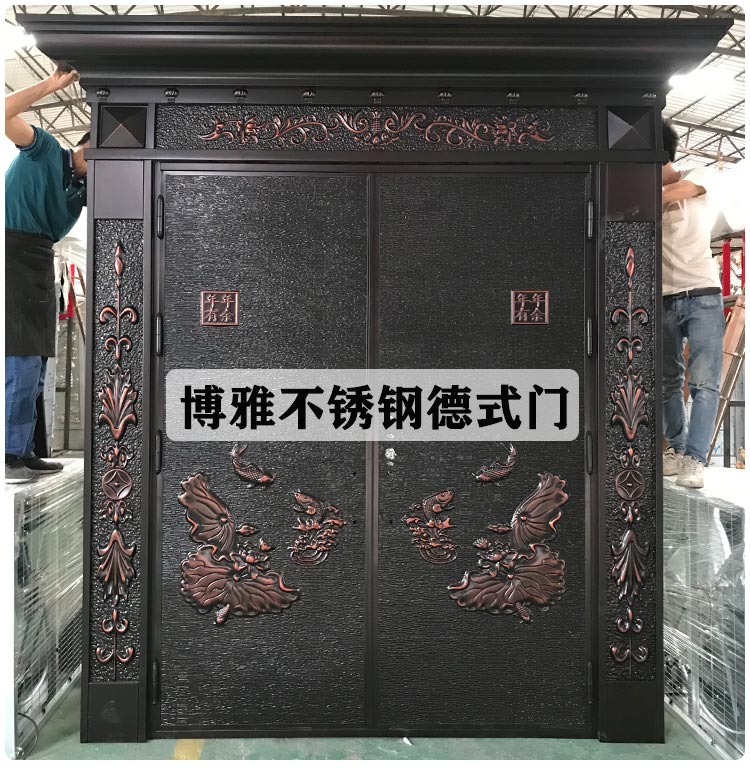 国标不锈钢门入户门防盗门家用进户门农村自建房门别墅大门双开门详情30