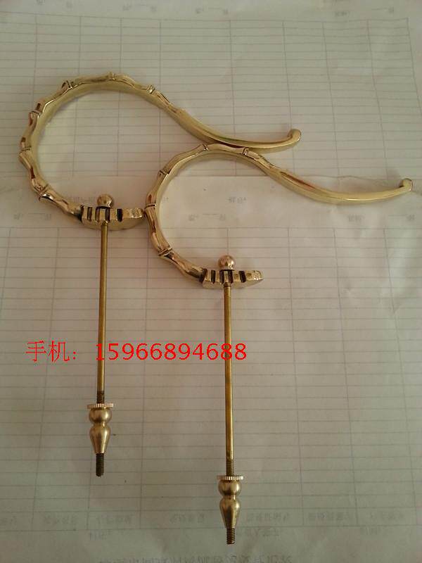 Painting Brow Thyme Small Bird Dragon Bamboo Bird Cage Pure Bronze Bamboo Festival Hook Bird Hook Crook Bird Cage