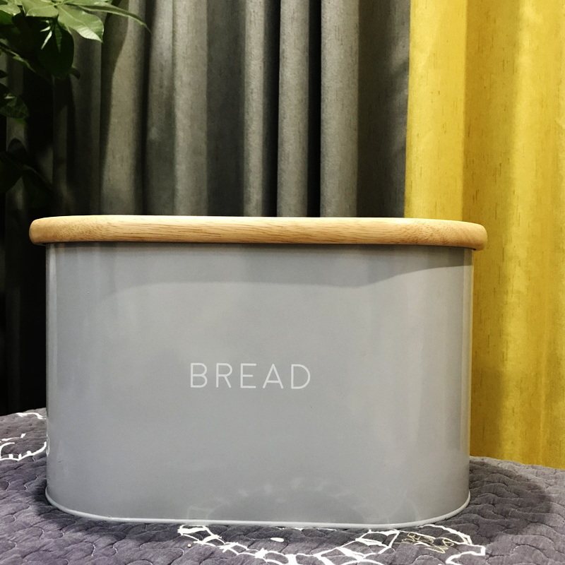 Multifunctional large-capacity snack seasoning dry goods storage box finishing box living room kitchen with lid sealed Nordic iron box