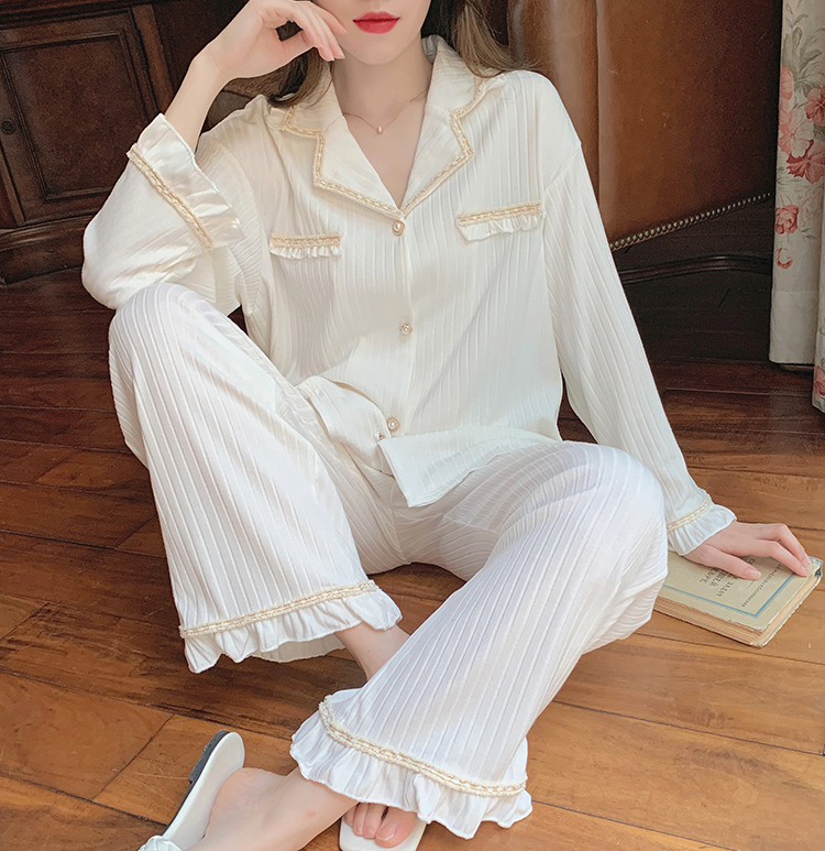 MAJE MANTAS pajamas women's spring and autumn 2021 new cotton style fashion temperament high-end homewear suit