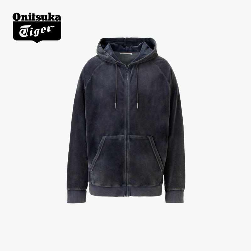 Onitsuka Tiger Onitsuka Tiger official men's fashion casual sweater hooded long-sleeved jacket 2181A588