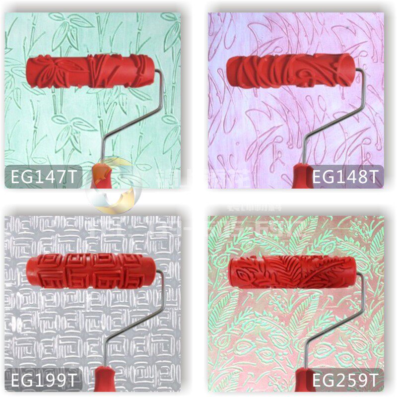 Art roller rubber tool diatom mud embossing printing texture manual brushing texture texture boutique