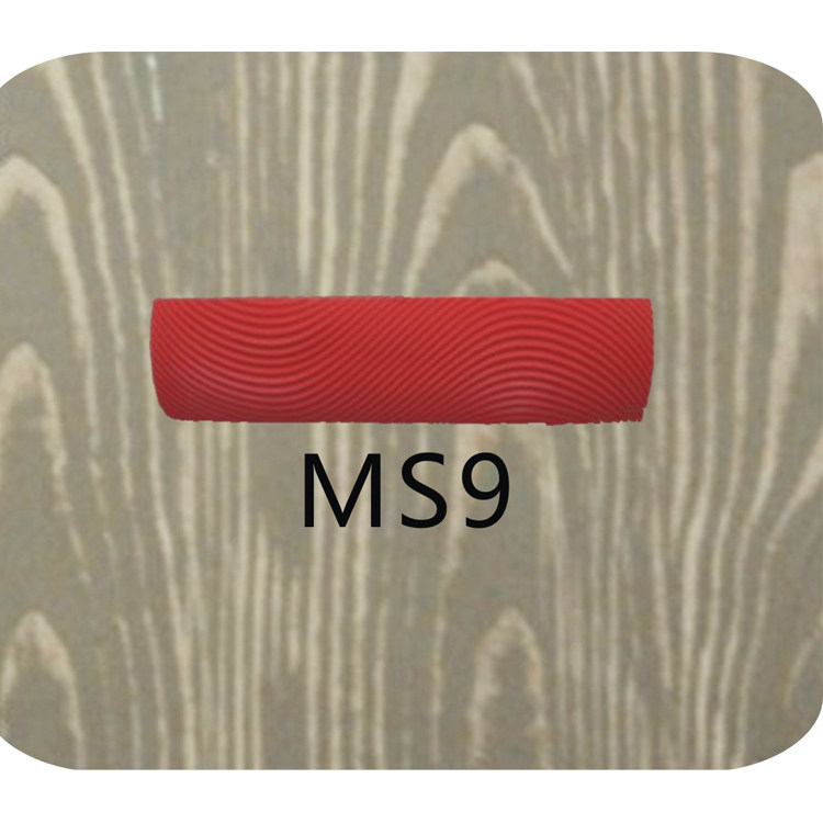 Zhufu imitation wood grain lacquer tool sheet roller plated zinc pipe stainless steel iron manual pull-pattern suit boutique