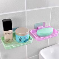 Wall-mounted drain soap box incognito sticker soap rack Kitchen Bathroom Home home creative storage Daily necessities