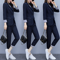 Suit jacket womens summer 2021 new Korean version of fashion casual temperament business suit foreign style womens suit suit