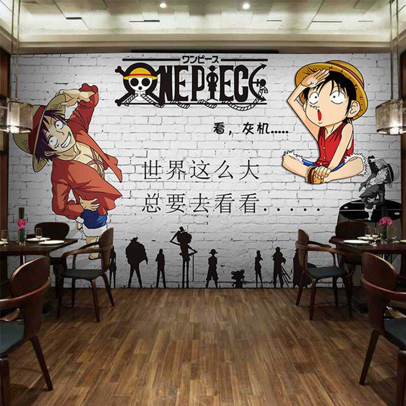 [USD 10.71] Netcafe Cartoon Pirate King Background Wallpaper Restaurant ...