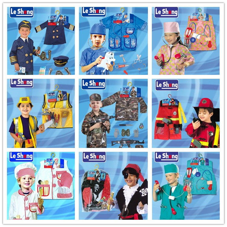 61 Halloween props children perform firefighters police doctor nurse engineer pirate chefs costume