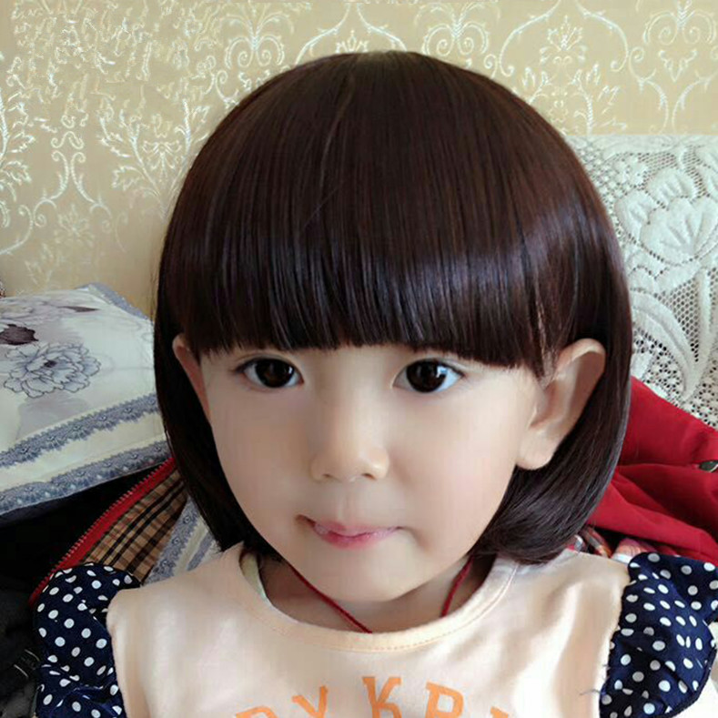 Wig Female Short Hair Baby Fashion Children Wig Child False