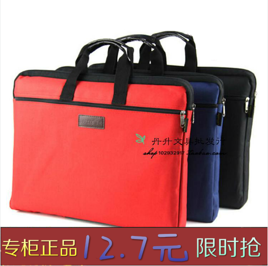 118 Laced Canvas Bag A4 Hand File Bag Double bag Laced Bag file Kit Kit Customized