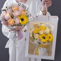 Graduation season roses stars sunflowers flowers eternal dry bouquets take photos to send girlfriends birthday teacher gifts