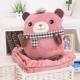 Gấp xe gối chăn kép sử dụng phim hoạt hình văn phòng gối điều hòa đệm flannel ăn trưa nghỉ chăn