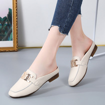 (Recommended to take 2 yards larger) Baotou half slippers womens spring 2022 new lazy womens slippers net red sandals