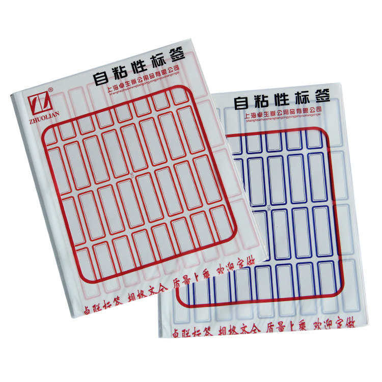 Zhulian ZL106 12 * 34MM General label Adhesive Handwritten Sticker Wholesale Red Blue 10 This