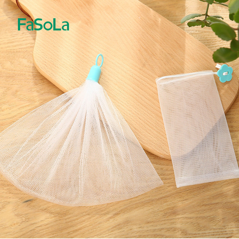 FaSoLa Foaming Mesh Wash Face Milk Face Beamer Japan Handmade Soap Finish foam Foam Bubble bag Bubble Bag