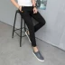 Mùa xuân và mùa thu thủy triều nam 9 điểm quần Slim Hàn bình thường quần Anh 9 điểm quần tây nam đơn giản phù hợp với đơn giản quần áo thể thao nam Quần