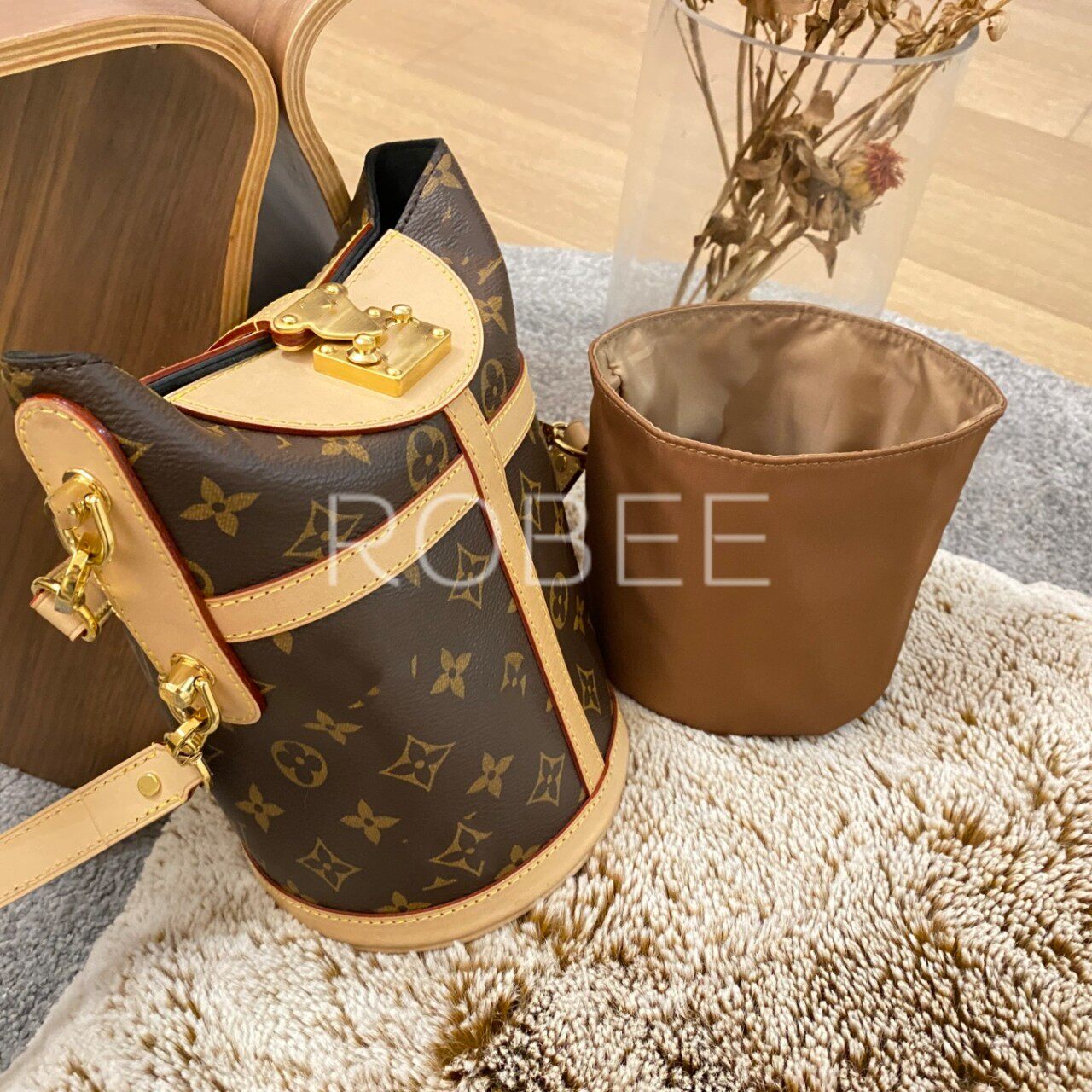 ROBEE is suitable for Lv Dufflel French fries bag liner bag inner bag bag storage partition finishing bag bag