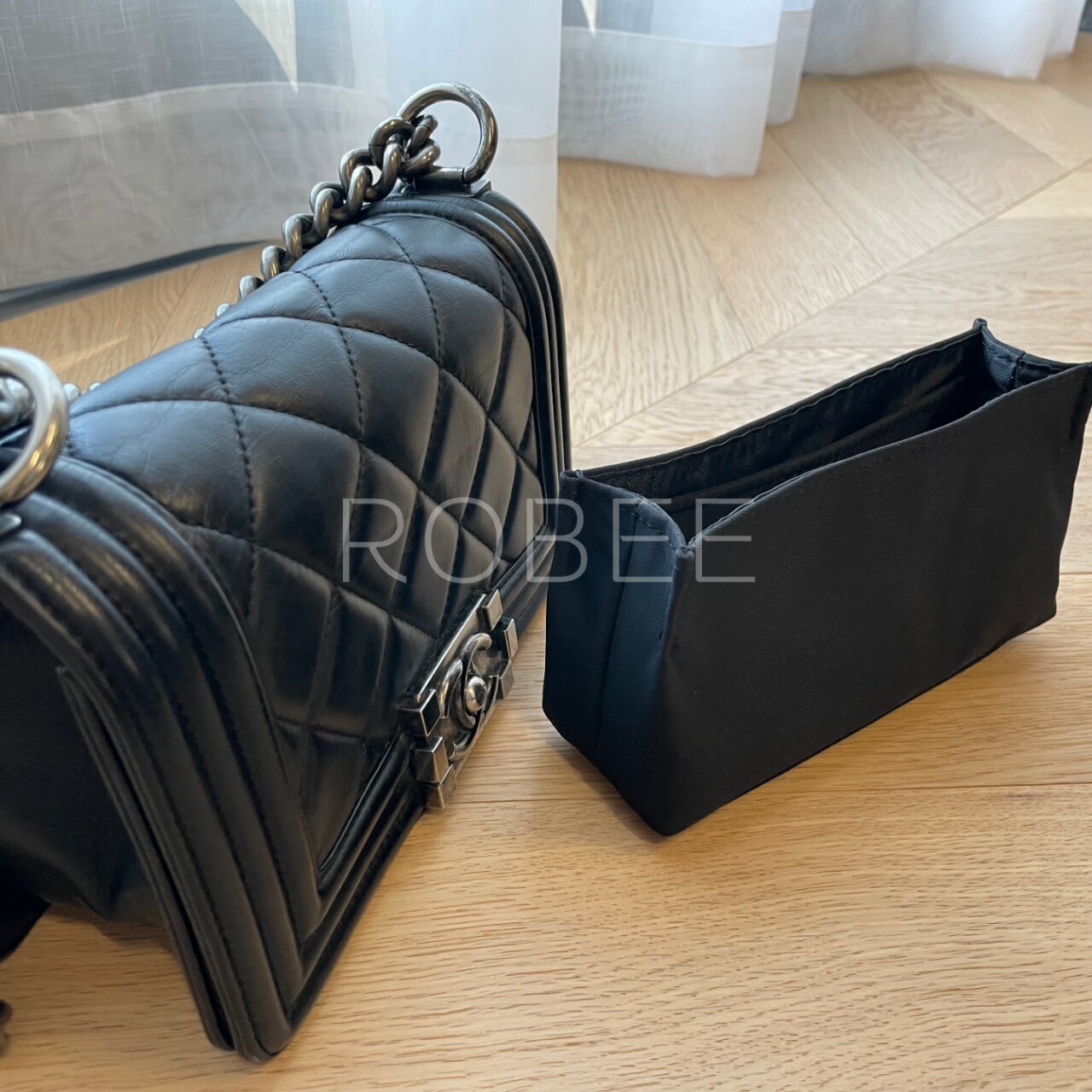 ROBEE is suitable for Chanel Leboy liner bag ultra-light nylon flap bag lining storage finishing bag bag