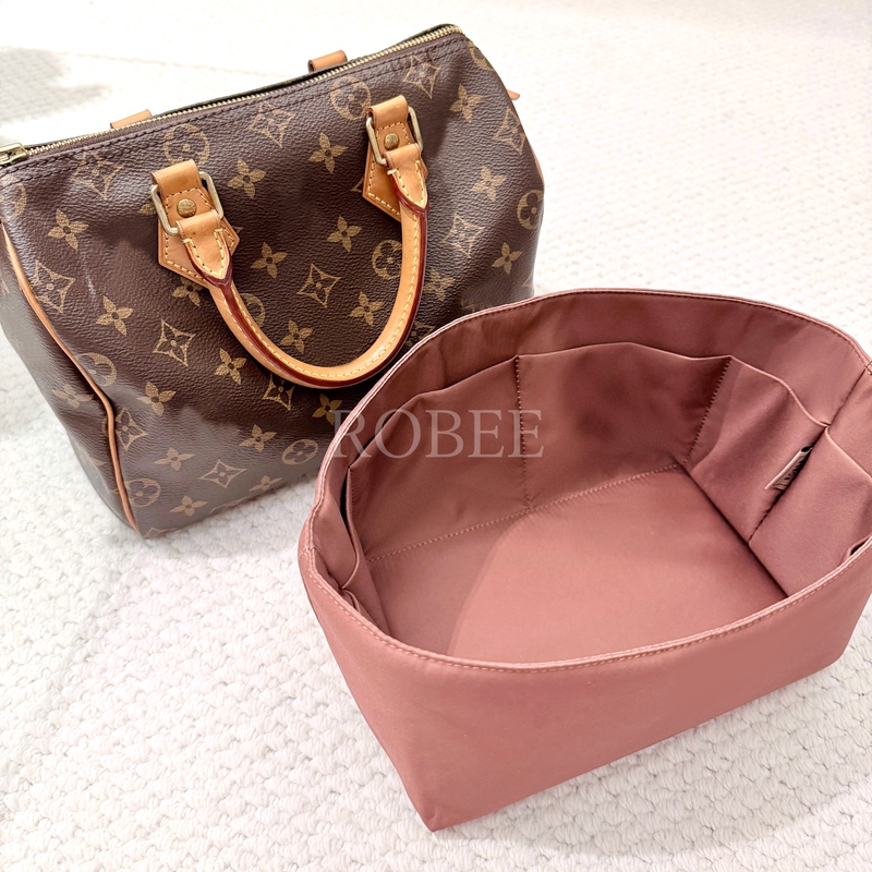 Robee/Compatible with Lv Speedy16/25/30/35 Satin Inner Bag Storage Boston Pillow Bag Insert Bag