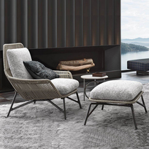 Balcony Small table and chairs Nordic minimalist Outdoor Single Leisure Outdoor Garden Patio Open Vines Chair Bedroom Sofa Chair