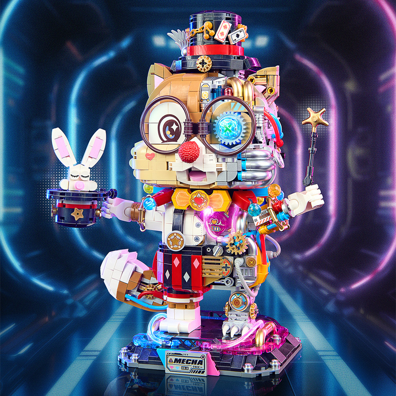 Loz Lizhi Building Blocks Mechanical Squirrel Toys Assembled Educational Semi-Mechanical Model Ornaments Luminous Gifts for Men and Women